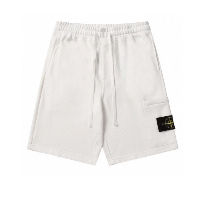 Stone lsland Logo-AppliquéDCotton Drawstring Shorts - Imagen 4