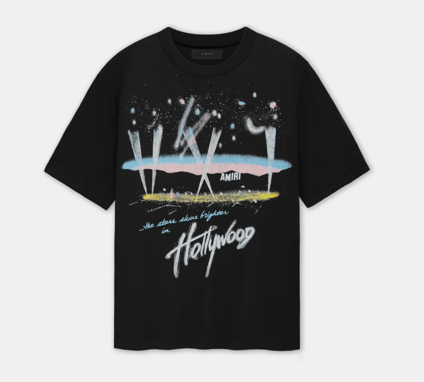HOLLYWOOD LIGHTS TEE -Black IAMIRI