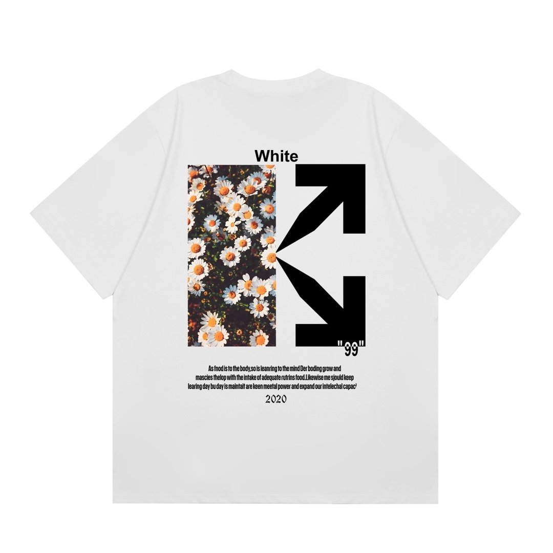 Off White T-Shirt S-XL - Imagen 4