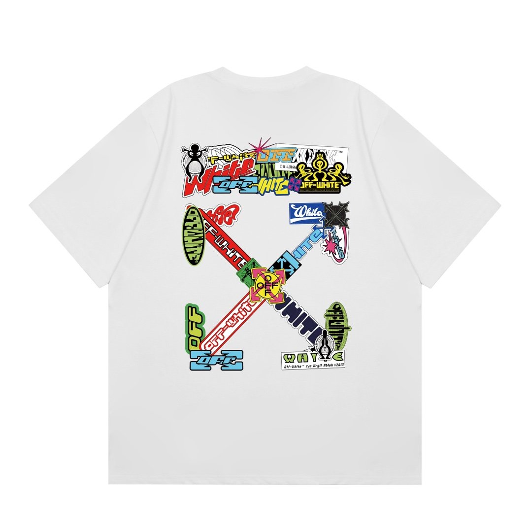 Off White T-Shirt S-XL - Imagen 4