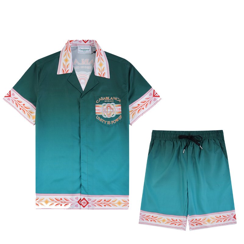 Casablanca Short Sleeve Suits M-3XL