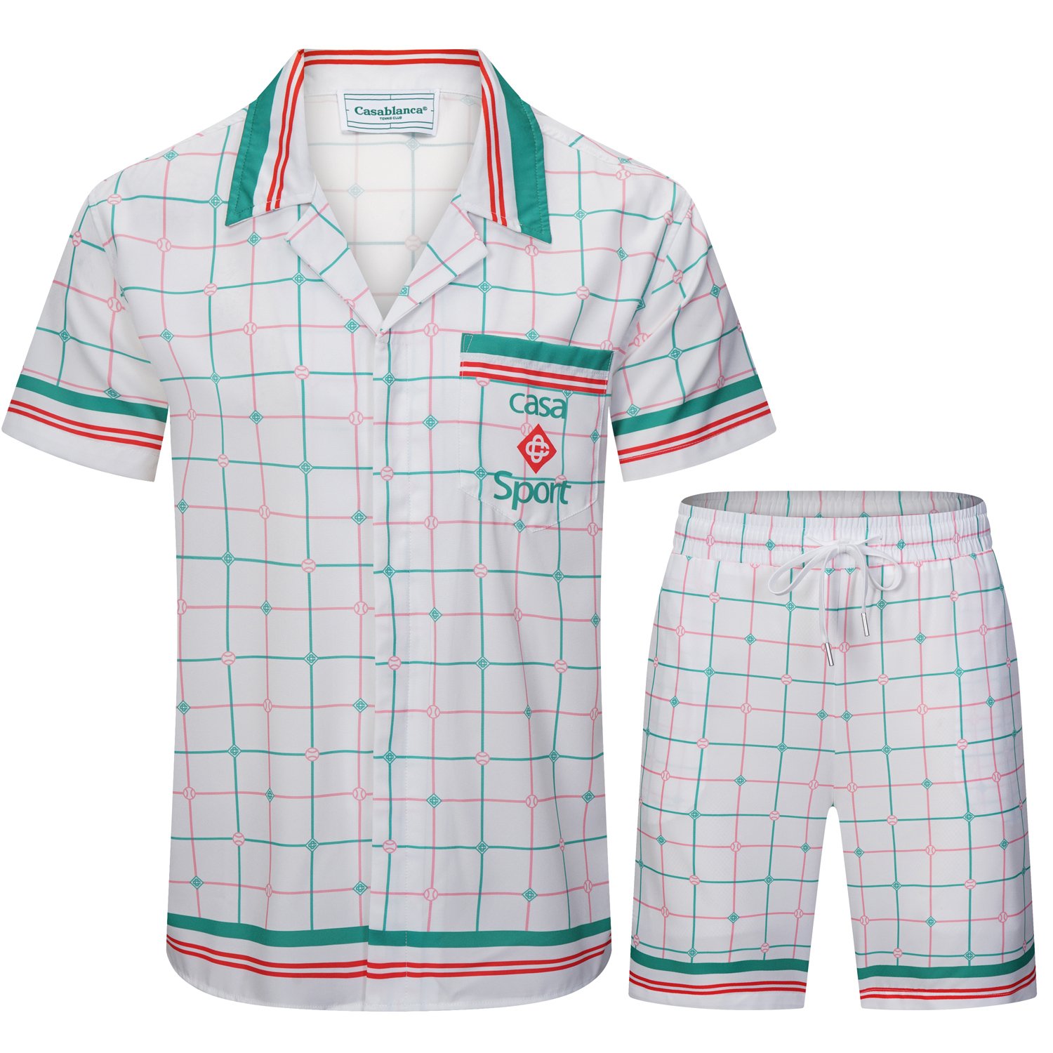 Costume Casablanca cu mânecă scurtă M-3XL Casablanca Short Sleeve Suits M-3XL